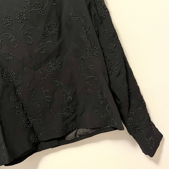 vintage Talbots button-up jacket blazer with beautiful intricate beaded details - Picture 14 of 16